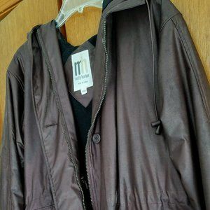 Warm fleece-lined raincoat